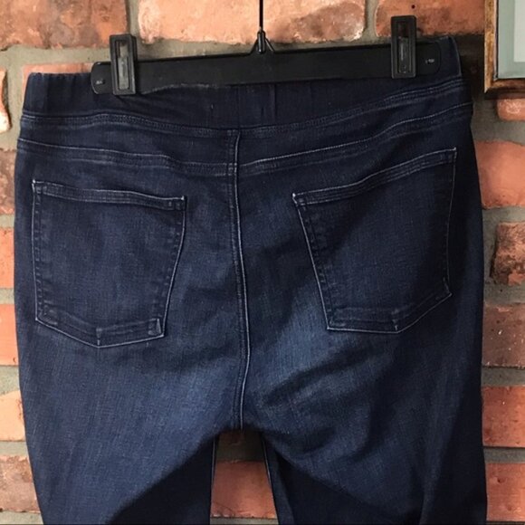 Eileen Fisher Stretch Organic Cotton Jeans Pull-On Minimalist Pants Denim Slim S - Picture 7 of 15